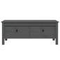 vidaXL Couchtisch Grau 100x50x40 cm Massivholz Kiefer vidaXL Couchtisch Grau 100x50x40 cm Massivholz Kiefer