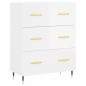 vidaXL Sideboard Hochglanz-Weiß 69,5x34x90 cm Holzwerkstoff vidaXL Sideboard Hochglanz-Weiß 69,5x34x90 cm Holzwerkstoff