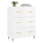 vidaXL Sideboard Hochglanz-Weiß 69,5x34x90 cm Holzwerkstoff vidaXL Sideboard Hochglanz-Weiß 69,5x34x90 cm Holzwerkstoff