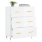 vidaXL Sideboard Hochglanz-Weiß 69,5x34x90 cm Holzwerkstoff vidaXL Sideboard Hochglanz-Weiß 69,5x34x90 cm Holzwerkstoff