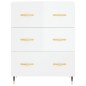 vidaXL Sideboard Hochglanz-Weiß 69,5x34x90 cm Holzwerkstoff vidaXL Sideboard Hochglanz-Weiß 69,5x34x90 cm Holzwerkstoff