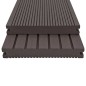 vidaXL WPC Massive Terrassendielen mit Zubehör 15 m² 4 m Dunkelbraun vidaXL WPC Massive Terrassendielen mit Zubehör 15 m² 4 m Dunkelbraun