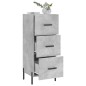 vidaXL Sideboard Betongrau 34,5x34x90 cm Holzwerkstoff vidaXL Sideboard Betongrau 34,5x34x90 cm Holzwerkstoff