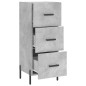 vidaXL Sideboard Betongrau 34,5x34x90 cm Holzwerkstoff vidaXL Sideboard Betongrau 34,5x34x90 cm Holzwerkstoff