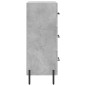 vidaXL Sideboard Betongrau 34,5x34x90 cm Holzwerkstoff vidaXL Sideboard Betongrau 34,5x34x90 cm Holzwerkstoff