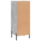 vidaXL Sideboard Betongrau 34,5x34x90 cm Holzwerkstoff vidaXL Sideboard Betongrau 34,5x34x90 cm Holzwerkstoff
