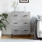 vidaXL Sideboard Betongrau 69,5x34x90 cm Holzwerkstoff vidaXL Sideboard Betongrau 69,5x34x90 cm Holzwerkstoff