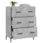 vidaXL Sideboard Betongrau 69,5x34x90 cm Holzwerkstoff vidaXL Sideboard Betongrau 69,5x34x90 cm Holzwerkstoff
