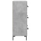 vidaXL Sideboard Betongrau 69,5x34x90 cm Holzwerkstoff vidaXL Sideboard Betongrau 69,5x34x90 cm Holzwerkstoff