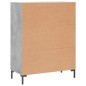 vidaXL Sideboard Betongrau 69,5x34x90 cm Holzwerkstoff vidaXL Sideboard Betongrau 69,5x34x90 cm Holzwerkstoff