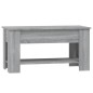 vidaXL Couchtisch Grau Sonoma 101x49x52 cm Holzwerkstoff vidaXL Couchtisch Grau Sonoma 101x49x52 cm Holzwerkstoff