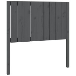 vidaXL Kopfteil Grau 95,5x4x100 cm Massivholz Kiefer