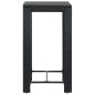 vidaXL Garten-Bartisch Schwarz 60,5x60,5x110,5 cm Poly Rattan vidaXL Garten-Bartisch Schwarz 60,5x60,5x110,5 cm Poly Rattan