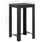 vidaXL Garten-Bartisch Schwarz 60,5x60,5x110,5 cm Poly Rattan vidaXL Garten-Bartisch Schwarz 60,5x60,5x110,5 cm Poly Rattan