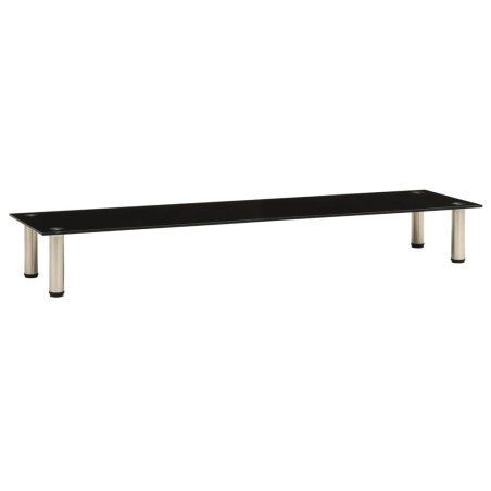 vidaXL TV-Tisch Schwarz 140x35x17 cm Hartglas