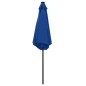 vidaXL Sonnenschirm mit LED-Leuchten & Aluminium-Mast 270 cm Azurblau vidaXL Sonnenschirm mit LED-Leuchten & Aluminium-Mast 270 cm Azurblau