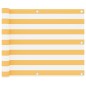 vidaXL Balkon-Sichtschutz Weiß und Gelb 75x600 cm Oxford-Gewebe vidaXL Balkon-Sichtschutz Weiß und Gelb 75x600 cm Oxford-Gewebe