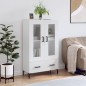 vidaXL Highboard Hochglanz-Weiß 69,5x31x115 cm Holzwerkstoff vidaXL Highboard Hochglanz-Weiß 69,5x31x115 cm Holzwerkstoff
