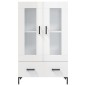 vidaXL Highboard Hochglanz-Weiß 69,5x31x115 cm Holzwerkstoff vidaXL Highboard Hochglanz-Weiß 69,5x31x115 cm Holzwerkstoff