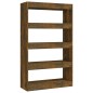 vidaXL Bücherregal/Raumteiler Räuchereiche 80x30x135 cm Holzwerkstoff vidaXL Bücherregal/Raumteiler Räuchereiche 80x30x135 cm Holzwerkstoff