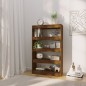 vidaXL Bücherregal/Raumteiler Räuchereiche 80x30x135 cm Holzwerkstoff vidaXL Bücherregal/Raumteiler Räuchereiche 80x30x135 cm Holzwerkstoff
