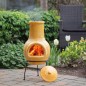 RedFire Gartenkamin Tampico Gelb 31x31x68 cm Ton RedFire Gartenkamin Tampico Gelb 31x31x68 cm Ton