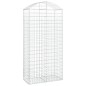 vidaXL Gabione mit Hochbogen 100x50x200/220 cm Verzinktes Eisen vidaXL Gabione mit Hochbogen 100x50x200/220 cm Verzinktes Eisen