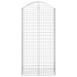 vidaXL Gabione mit Hochbogen 100x50x200/220 cm Verzinktes Eisen vidaXL Gabione mit Hochbogen 100x50x200/220 cm Verzinktes Eisen