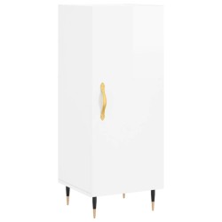 vidaXL Sideboard Hochglanz-Weiß 34,5x34x90 cm Holzwerkstoff