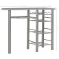 vidaXL 3-tlg. Bar-Set mit Regalen Holz und Stahl Grau vidaXL 3-tlg. Bar-Set mit Regalen Holz und Stahl Grau