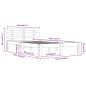 vidaXL Massivholzbett 120x190 cm vidaXL Massivholzbett 120x190 cm