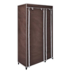 vidaXL Stoffschränke 2 Stk. Braun 