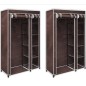 vidaXL Stoffschränke 2 Stk. Braun vidaXL Stoffschränke 2 Stk. Braun