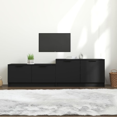 vidaXL TV-Schrank Schwarz 158,5x36x45 cm Holzwerkstoff