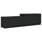 vidaXL TV-Schrank Schwarz 158,5x36x45 cm Holzwerkstoff vidaXL TV-Schrank Schwarz 158,5x36x45 cm Holzwerkstoff
