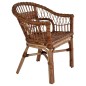 Gartenstühle 2 Stk. Natürliches Rattan Braun Gartenstühle 2 Stk. Natürliches Rattan Braun