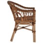 Gartenstühle 2 Stk. Natürliches Rattan Braun Gartenstühle 2 Stk. Natürliches Rattan Braun