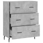vidaXL Sideboard Betongrau 69,5x34x90 cm Holzwerkstoff vidaXL Sideboard Betongrau 69,5x34x90 cm Holzwerkstoff