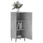 vidaXL Sideboard Betongrau 34,5x34x90 cm Holzwerkstoff vidaXL Sideboard Betongrau 34,5x34x90 cm Holzwerkstoff