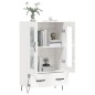 vidaXL Highboard Hochglanz-Weiß 69,5x31x115 cm Holzwerkstoff vidaXL Highboard Hochglanz-Weiß 69,5x31x115 cm Holzwerkstoff