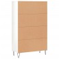 vidaXL Highboard Hochglanz-Weiß 69,5x31x115 cm Holzwerkstoff vidaXL Highboard Hochglanz-Weiß 69,5x31x115 cm Holzwerkstoff