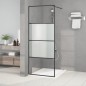 vidaXL Duschwand für Walk-In Dusche Schwarz 80x195 cm ESG Halbmattiert vidaXL Duschwand für Walk-In Dusche Schwarz 80x195 cm ESG Halbmattiert