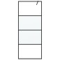 vidaXL Duschwand für Walk-In Dusche Schwarz 80x195 cm ESG Halbmattiert vidaXL Duschwand für Walk-In Dusche Schwarz 80x195 cm ESG Halbmattiert