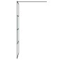 vidaXL Duschwand für Walk-In Dusche Schwarz 80x195 cm ESG Halbmattiert vidaXL Duschwand für Walk-In Dusche Schwarz 80x195 cm ESG Halbmattiert
