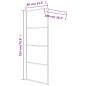 vidaXL Duschwand für Walk-In Dusche Schwarz 80x195 cm ESG Halbmattiert vidaXL Duschwand für Walk-In Dusche Schwarz 80x195 cm ESG Halbmattiert
