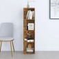 vidaXL Eckregal Räuchereiche 33x33x132 cm Holzwerkstoff vidaXL Eckregal Räuchereiche 33x33x132 cm Holzwerkstoff