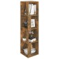 vidaXL Eckregal Räuchereiche 33x33x132 cm Holzwerkstoff vidaXL Eckregal Räuchereiche 33x33x132 cm Holzwerkstoff