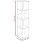 vidaXL Eckregal Räuchereiche 33x33x132 cm Holzwerkstoff vidaXL Eckregal Räuchereiche 33x33x132 cm Holzwerkstoff