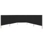 vidaXL 5-teiliges Windschutzgewebe 600 x 80 cm Schwarz vidaXL 5-teiliges Windschutzgewebe 600 x 80 cm Schwarz