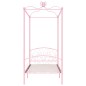 vidaXL Himmelbett-Gestell Rosa Metall 90 x 200 cm vidaXL Himmelbett-Gestell Rosa Metall 90 x 200 cm